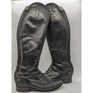 Ariat Heritage Contour Boot Women's Sz 5 Full Zip Leather Reg Calf Med Height